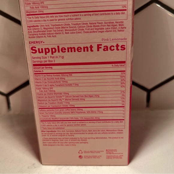 Vitapod x Paris Hilton Vitamin Drink Mix Starter‎ Pack 1 Bottle 6 Pods Wellness - Picture 12 of 15